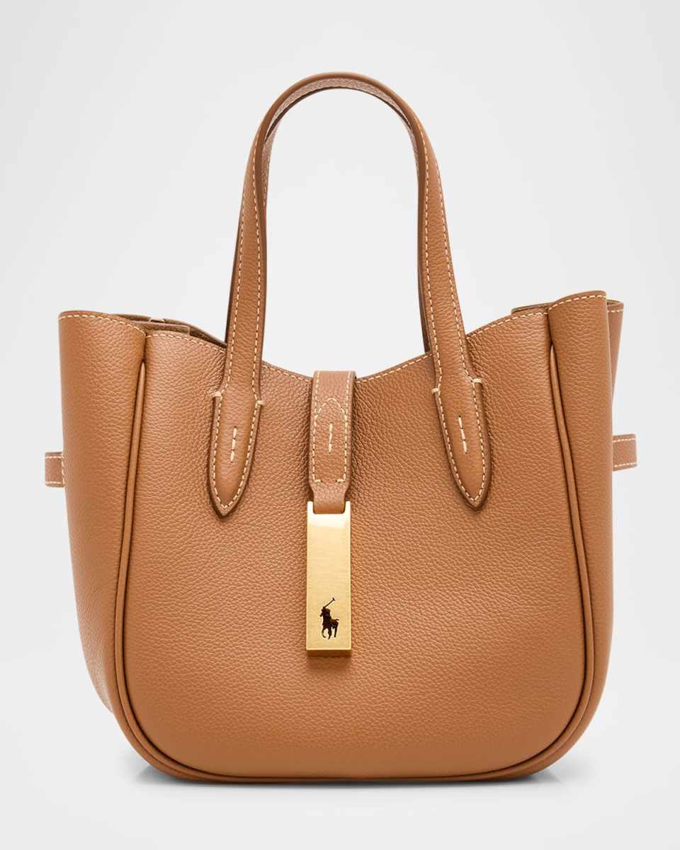 Polo ID Small Leather Top-Handle Bag